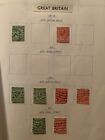 Great Britain Stamps Collections Lots 1911-1965 Mint   Used 35  Pages