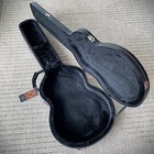 Black Arch Top Guitar Case For 335 Semi   hollow Body Electric Guitars  Lockable