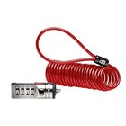 Red - Kensington Portable Combination Cable Lock For Laptops And Other Devices