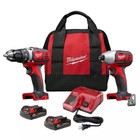 Milwaukee M18 18v Li-ion Cordless Drill Driver Combo Kit  2691-22 