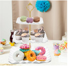Dessert Cupcake Stand  3 Tier Cup Cake Holder Tower 10 l X 10 w X 14 5 h