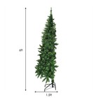 6ft Pre-lit Pvc Artificial Half Christmas Tree 8 Flash Modes W  250 Led Lights