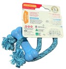 Kong Puppy Goodie Bone With Rope X-small Up To 4 Lbs Blue