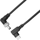 Pd Usb-c Type-c To Locking Dc 12v Coiled Power Cable For Blackmagic Video Assist