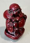 Vintage Antique Asian Chinese Japanese Carved Wood Buddha Monk Netsuke Figurine