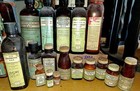 New Photos Vintage Medicine Bottles Abbott  Lilly  Merck Etc  Empty   Full  