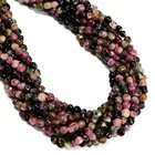 Natural Genuine Multi Color Tourmaline Nugget Beads Size 4-6mm 15 5  Strand