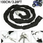 Heavy Duty Motorcycle Bike Bicycle Chain Lock Anti-theft Padlock Security W  Key