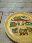 Vintage Yellowstone National Park Wood Plate Tray 13  