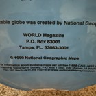 National Geographic World Inflatable Globe Earth 1999 Beach Ball Vintage