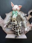 The White Rabbit Alice In Wonderland Miniature Doll 1 12 Artisan Made dollhouse 