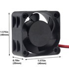 12v 40mm 4020s Dc Brushless 2-pin 40x40x20mm Cpu   Laser   Printer Cooling Fan