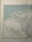 1885 The Nile Delta   Suez Canal  Egypt Original Antique Map