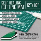12  X 18  Green black Self Healing 5-ply Double Sided Durable Cutting Mat