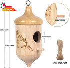 3 Pack Hummingbird House For Outdoors Hanging  Wooden Houses For Outside Nesting