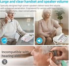 Corded Phone With Caller Id  Big Button Phone For Visually Impaired Seniors 