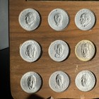 Prime Ministers Of Canada - Medallion Set Of 15 - 1867-1970 - Rare Wood Plaque