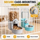 Automatic Rabbit Feeder And Water Dispenser  Cage-mounted Gravity B    Fast Ship