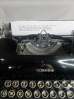 Vintage Very Nice 1938 Smith Corona 4 Bank Sterling Portable Typewriter   Case