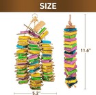 Parrot Toys For Medium Birds  Parrot Chewing Cardboard Toys Natural Wooden