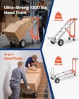 Heavy Duty Aluminum Convertible Hand Truck 4-in-1000 Lbs Capacity Dolly Cart