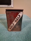 Vintage Advertising Empty Half And Half  Vertical Pocket  Tobacco Tin  1 1 2 Oz 