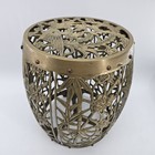 Solid Brass Garden Planter Stool Table  Asian Brass Tabouret Style Chinese 15 