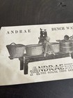 Vintage 1910s Andrea Bench Washing Machine  Advertising Leaflet Milwaukee Tub