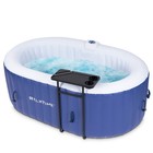 Relxtime Oval Inflatable Hot Tub 75x47 Inch Blue Portable Spa For 2 People
