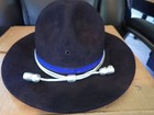 Sheriff  Campaign Hat  7 1 8  Navy Blue  Excellent Condition