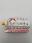 Vintage Lefton Ceramic Baby Nursery Set Of 3 Planters Japan Pastels Decor Rare  