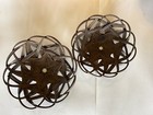 Vintage 9 Pc Boho Bohemian Wicker Basket Wall Art Decor Hanging Set Rattan Lot