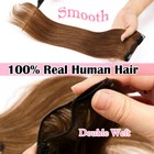 Clearance Thick 100  Human Clip In Remy Hair Extensions Double Wefted Full Head
