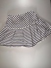 H m Girls Black   White Striped Skirt     Size 8 10