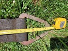 Vintage Heavy Duty Lifting Strap  Steel Triangle Choker  100  Long X 5   Wide