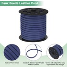 Faux Suede Leather Cord  50 Yards 5mm Flat Suede Leather Lace  dark Blue 