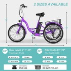 Naizea  Adult Electric Tricycle 7 Speed 24  26  Adults Trike Cruiser Bike 350w