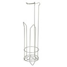 Freestanding Toilet Paper Holder And Dispenser In Satin Nickel Stable Bar