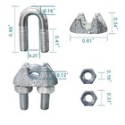 Mentbery Wire Rope Clamp  20pcs 3 16 Inches M5 Cable Clamps  Zinc M5-20pcs