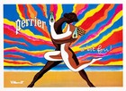Perrier  couple Dansant  Authentic Original  Bernard Villemot Vintage Poster