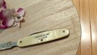Vintage Mop Abalone Handle Letter Opener Pocket Knife Advertisecheckers Glass La