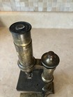 Antique C  Reichert Wien Monocular Brass Microscope Engraved Smith College