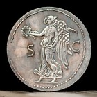 68-69 Ad Ancient Roman Coin Emperor Caesar Galba - Silver Plated Sestertius 36mm
