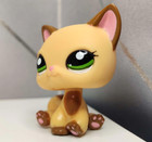 Littlest Pet Shop Lps Authentic Yellow Sitting Shorthair Kitten Cat  2037