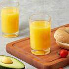 Small Juice Glasses Set Of 6  5 5oz Heavy Base Clear Drinking Glasses