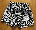 Little Girls Gymnastics dance Shorts   lot Of 2  New W out Tags Zebra Nylon