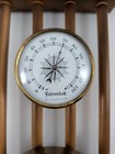 Vintage Wooden Barometer Thermometer W  Germany Hanging 18  Read