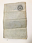 Russian Property Document 1893 Land Transfer With Seal Historical Museum Piece
