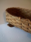 Handmade Split Oak Childs Cradle - Primtive Folk Art