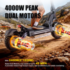 4000w Electric Scooter For Adults 42miles 45mph 11  off-road Fast E-scooter